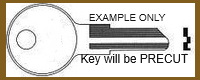 P102 Key for SEARS SLAYMAKER PADLOCK
